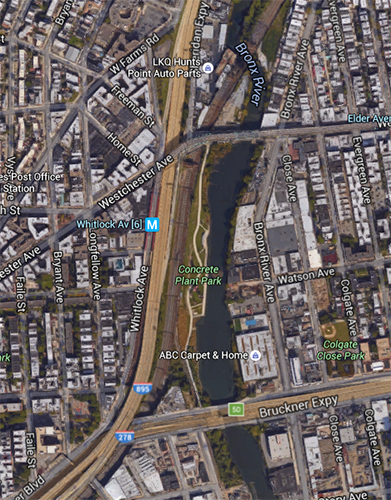 Concrete Plant Park and vicinity.